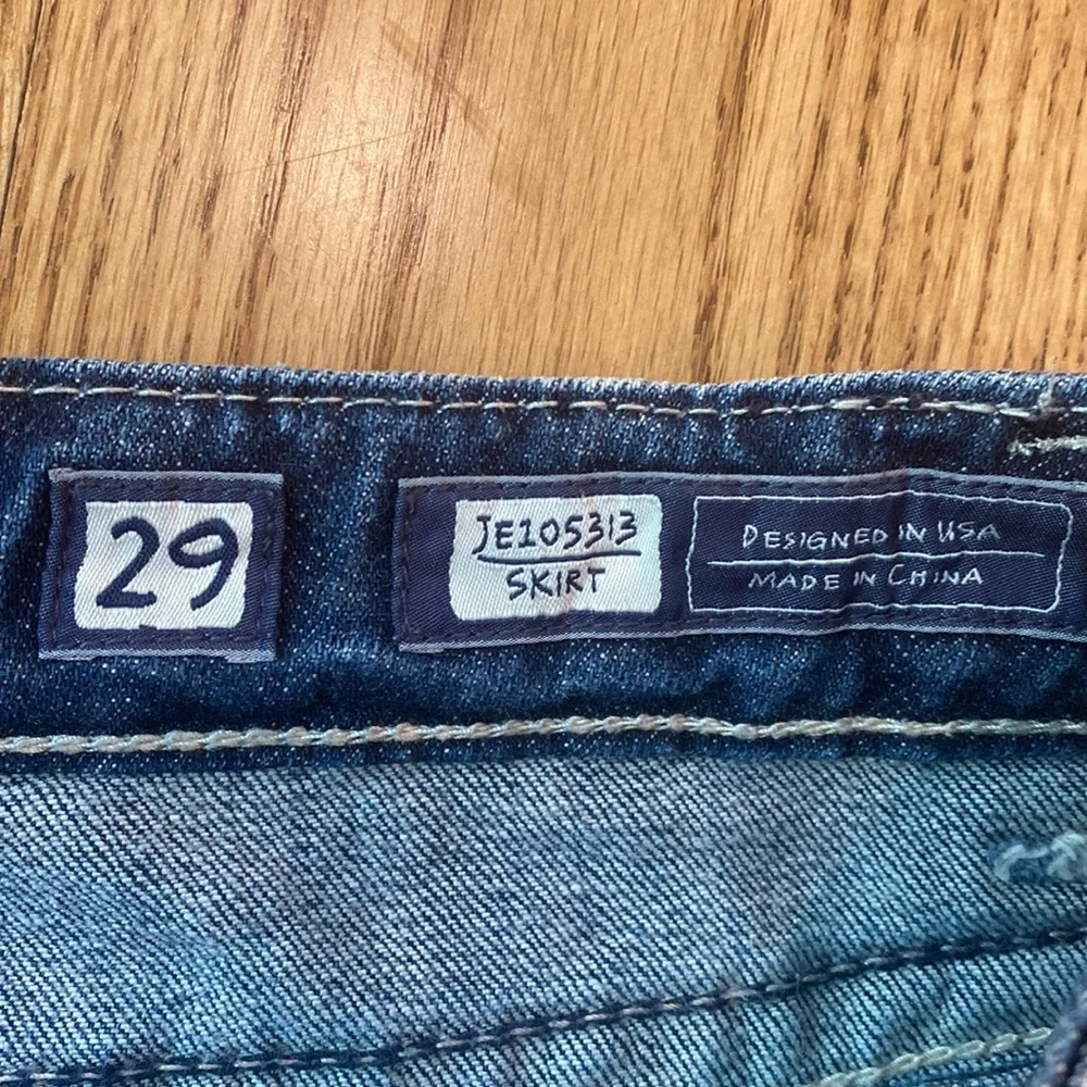 Miss Me distressed hem studded mini skirt size 29 JE105313 MK jean festival - Picture 6 of 9